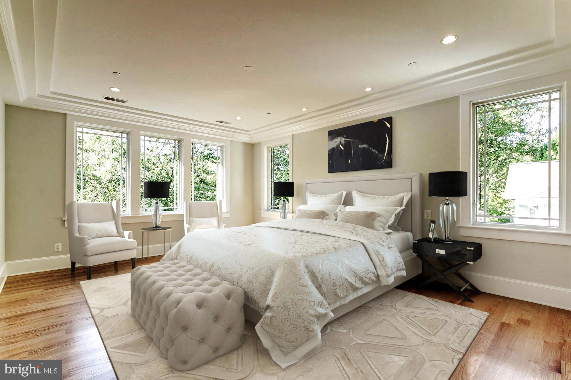 7834 Aberdeen Road Bethesda, MD 20814 - Photo 17 of 57 Master Bedroom - virtually staged