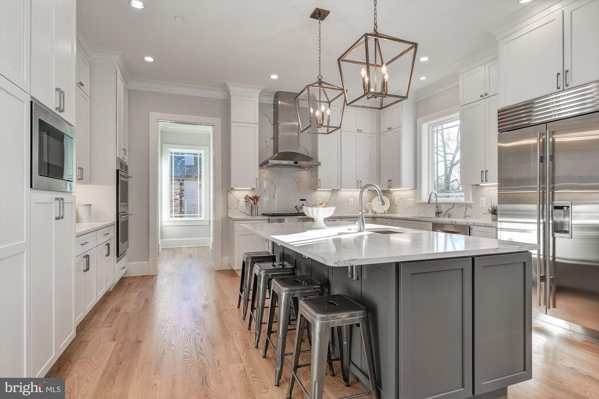 7834 Aberdeen Road Bethesda, MD 20814 - Photo 3 of 57 Gourmet Kitchen with quartz and stainless