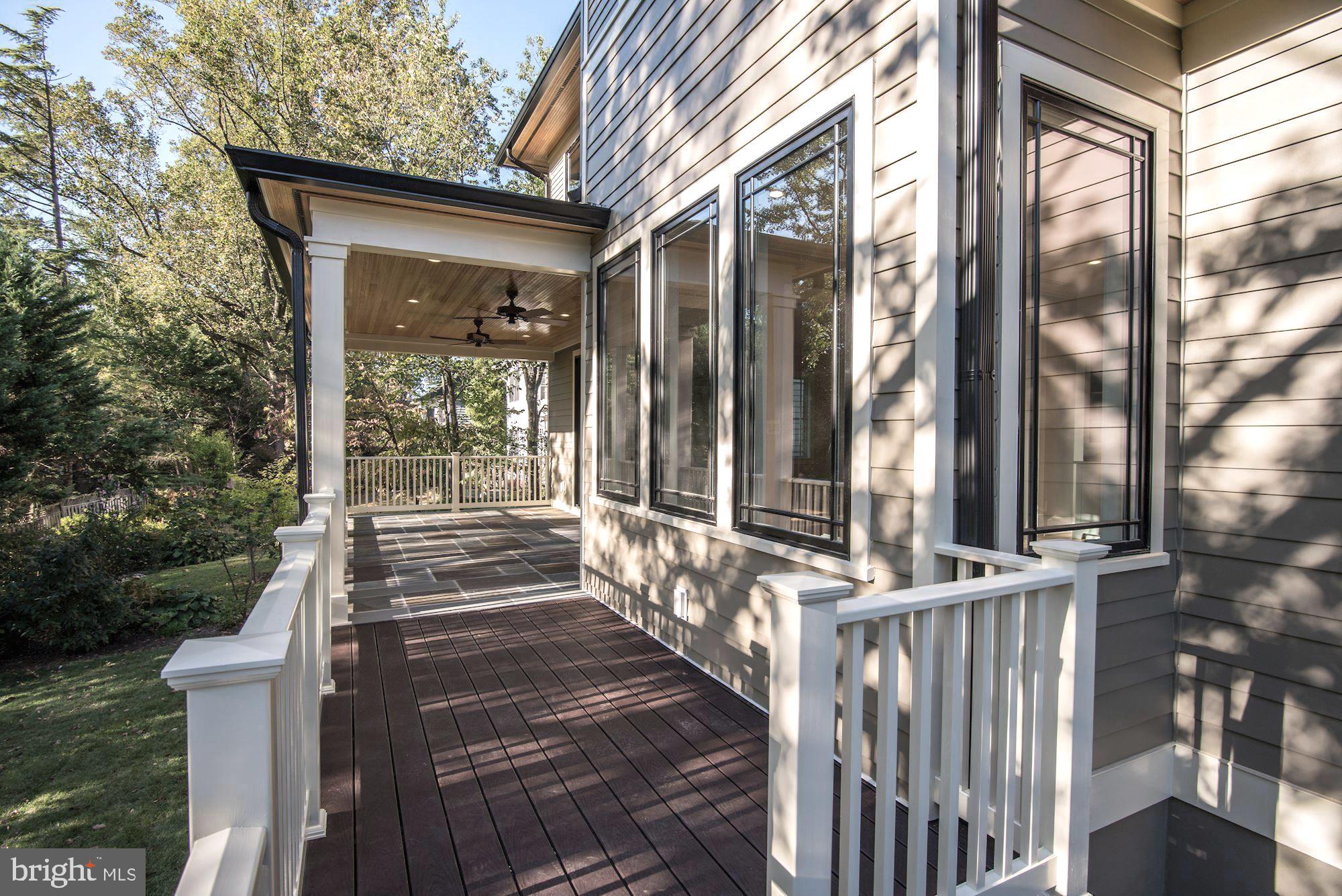7834 Aberdeen Road Bethesda, MD 20814 - Photo 27 of 57 Rear Deck and Covered Porch
