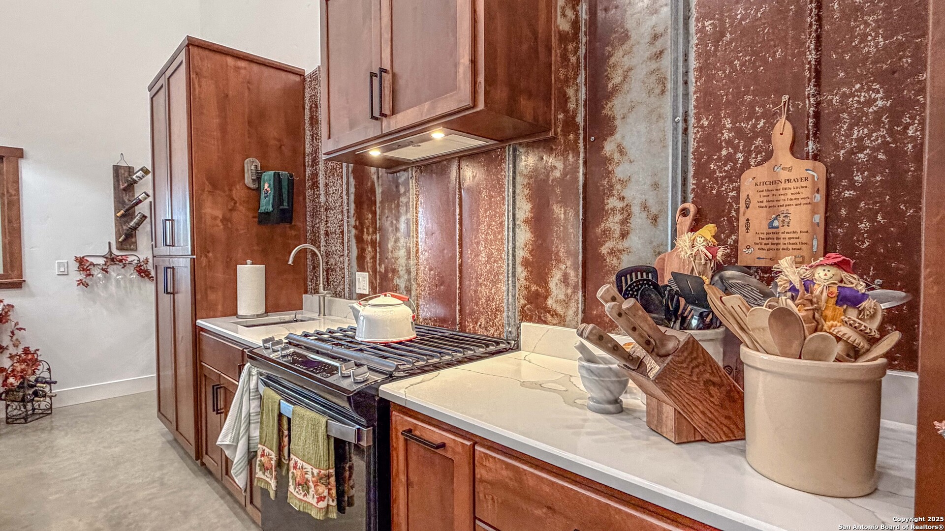 21789 Fm 2093 Harper, TX 78631 - Photo 35 of 98 a view of a sink and storage and utility room with racks on the wall
