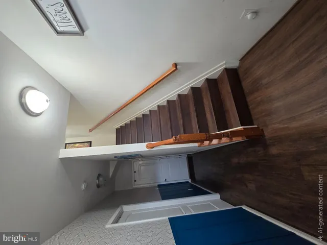 a view of a hallway with entryway