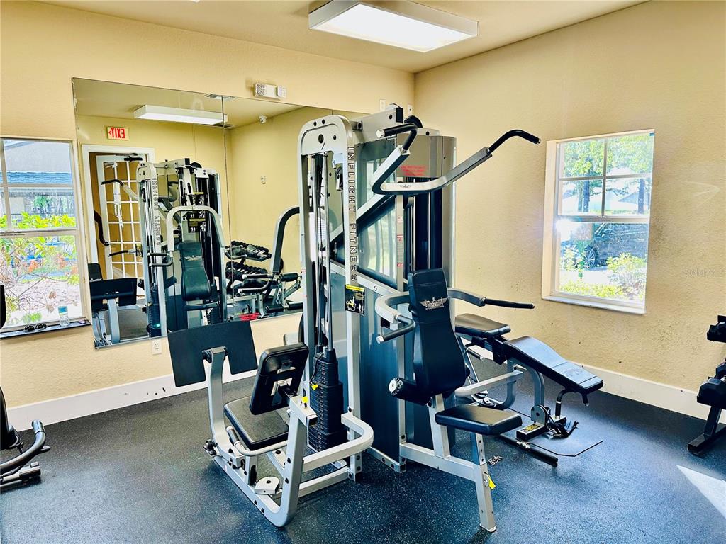 944 Old Windsor Way Spring Hill, FL 34609 - Photo 30 of 31 a view of a room with gym equipment