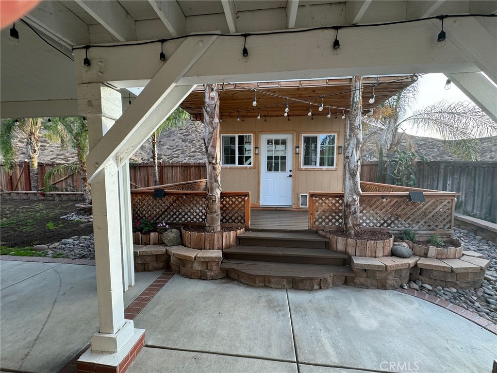 31781 Canyon Estates Drive Lake Elsinore, CA 92532 - Photo 23 of 25 a view of house with outdoor seating and stairs