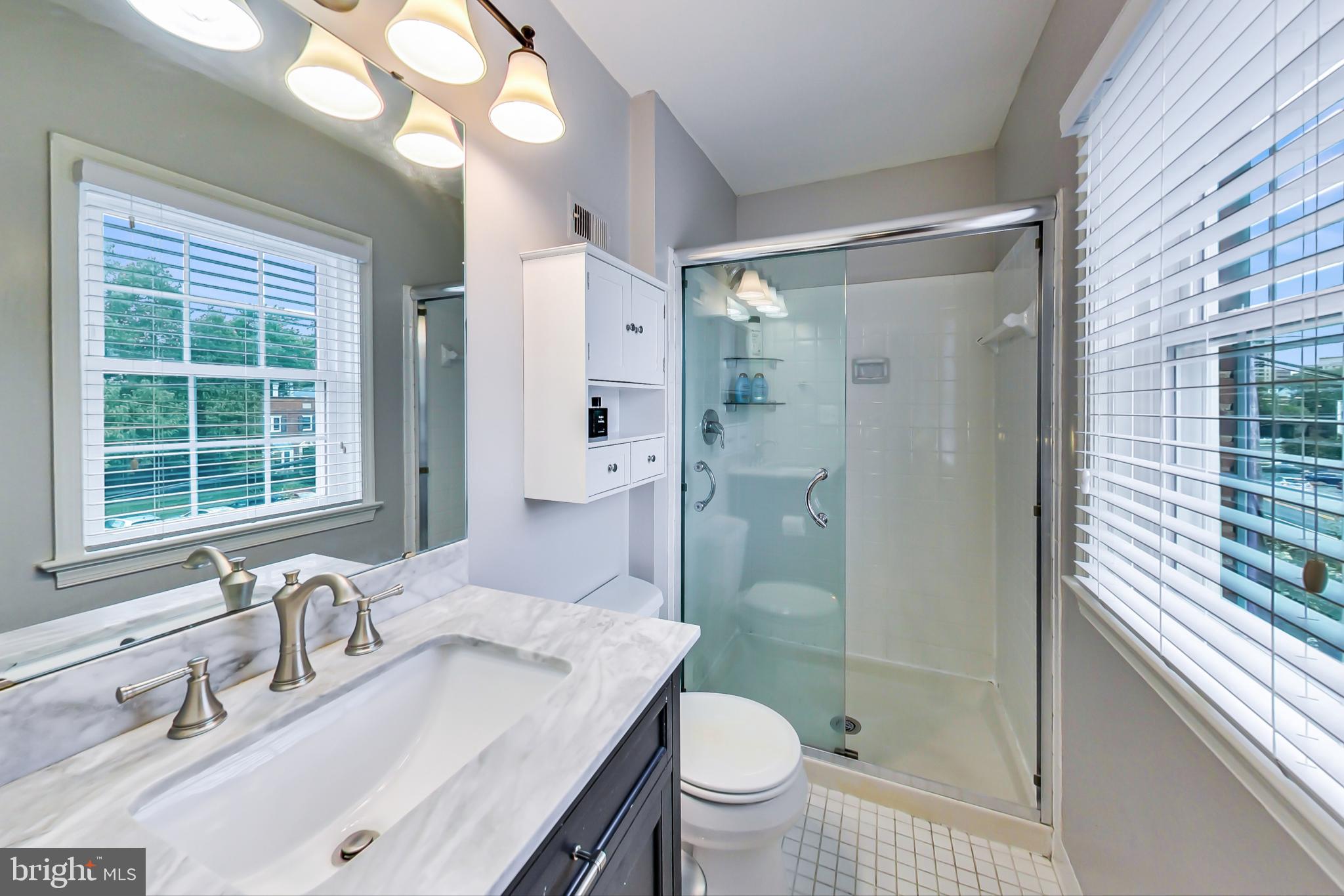 6718 Hillandale Road, Unit 16 Chevy Chase, MD 20815 - Photo 16 of 32 Updated, Ensuite Owner's Bathroom
