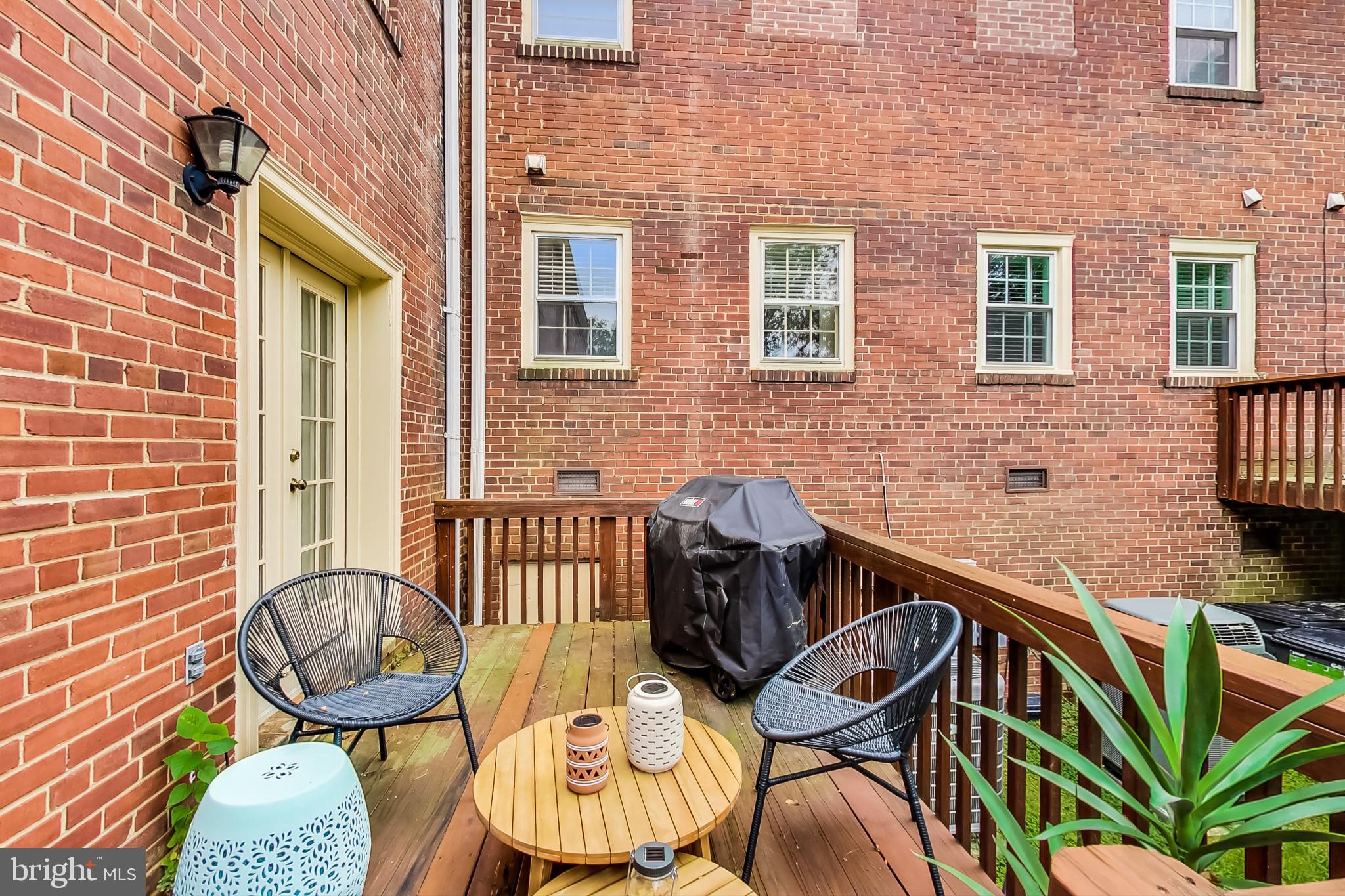 6718 Hillandale Road, Unit 16 Chevy Chase, MD 20815 - Photo 24 of 32 Fantastic Deck off of the Dining Room