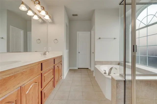 a view of a room that has a window in it