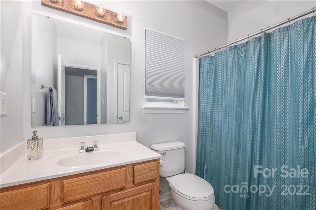 8010 Trotter Road Charlotte, NC 28216 - Photo 16 of 42 a bathroom with a sink a toilet and shower