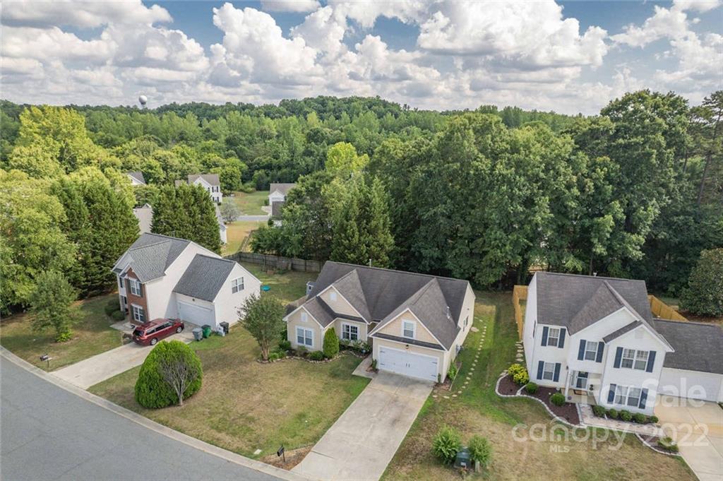 8010 Trotter Road Charlotte, NC 28216 - Photo 31 of 42 an aerial view of a house with garden
