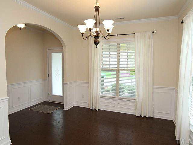 6501 Ridgemount Street Wake Forest, NC 27587 - Photo 6 of 25 Another view of your dining room. Notice the arched doorway!