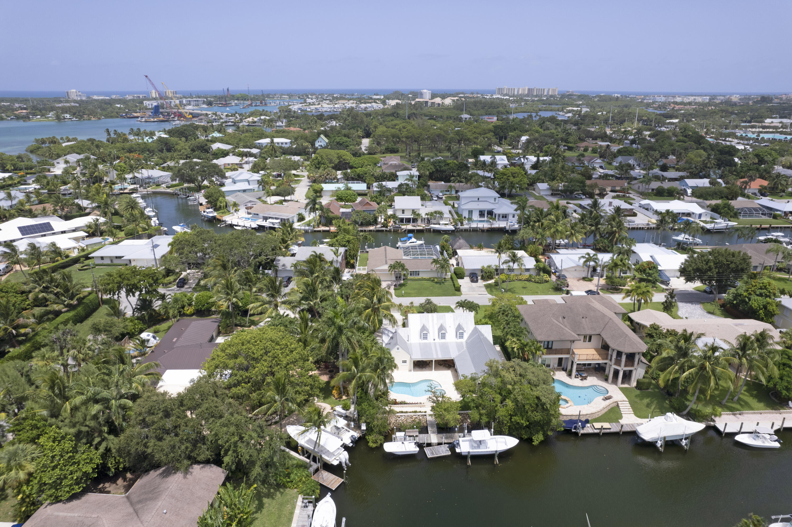936 Dolphin Drive Jupiter, FL 33458 - Photo 66 of 72 an aerial view of residential houses with outdoor space