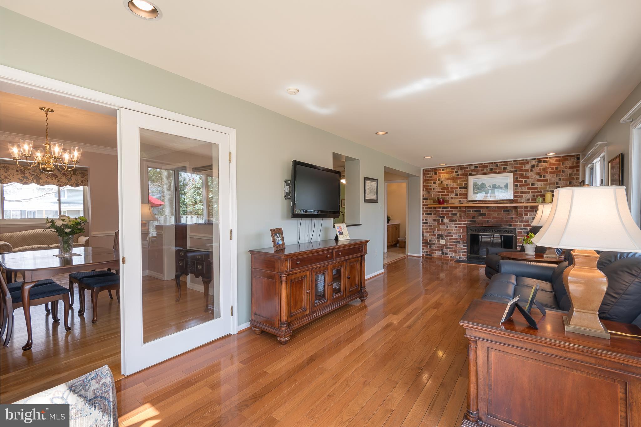 4921 Cove Road Fairfax, VA 22032 - Photo 8 of 30 Family Room Addition with Wood Burning Fireplace
