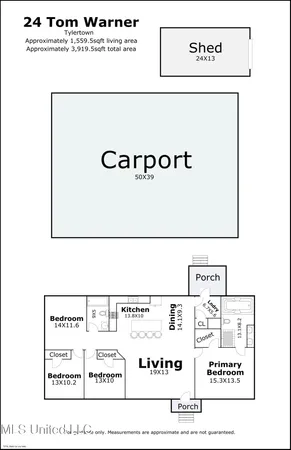 $230,000 | 24 Tom Warner Road, Tylertown, MS 39667