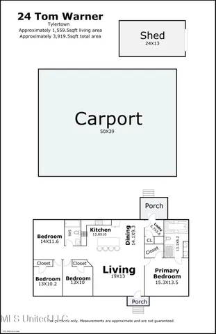 $230,000 | 24 Tom Warner Road, Tylertown, MS 39667