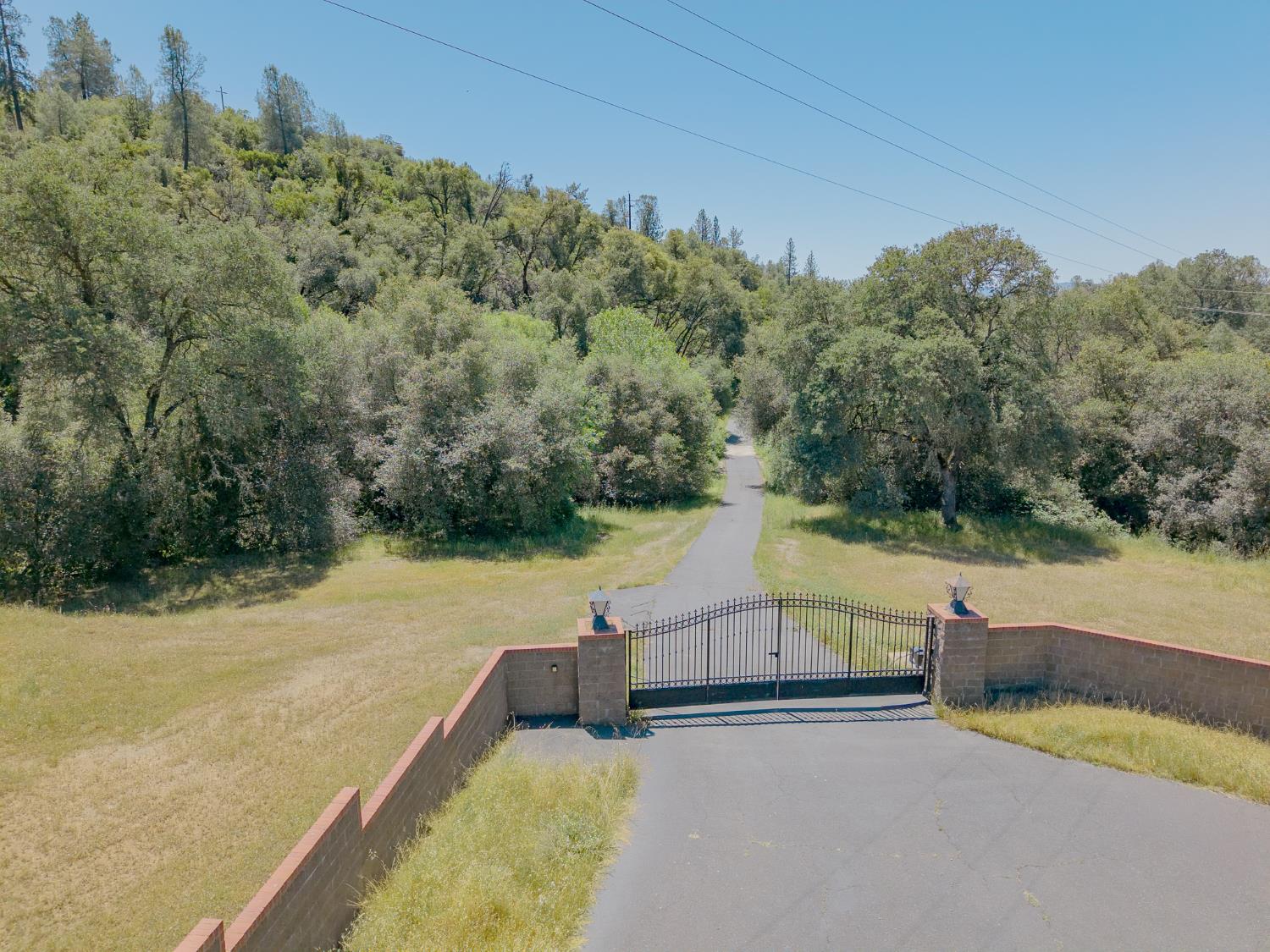 5912 Old Gulch Road San Andreas, CA 95249 - Photo 59 of 71 a view of a swimming pool with a yard and large trees