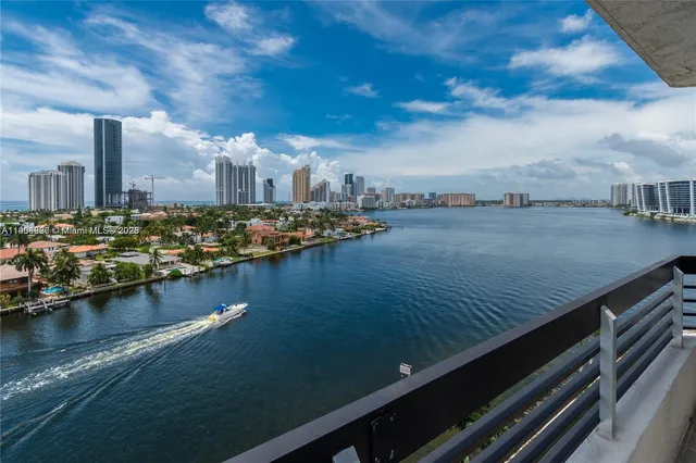 a view of a city with tall buildings in the background
