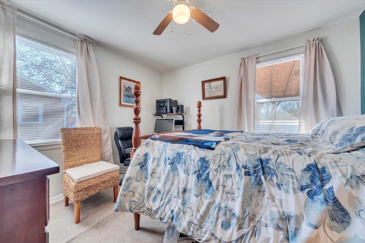 4820 Rutgers Street Northwest Roanoke, VA 24012 - Photo 18 of 41 a bedroom with a large bed and a window