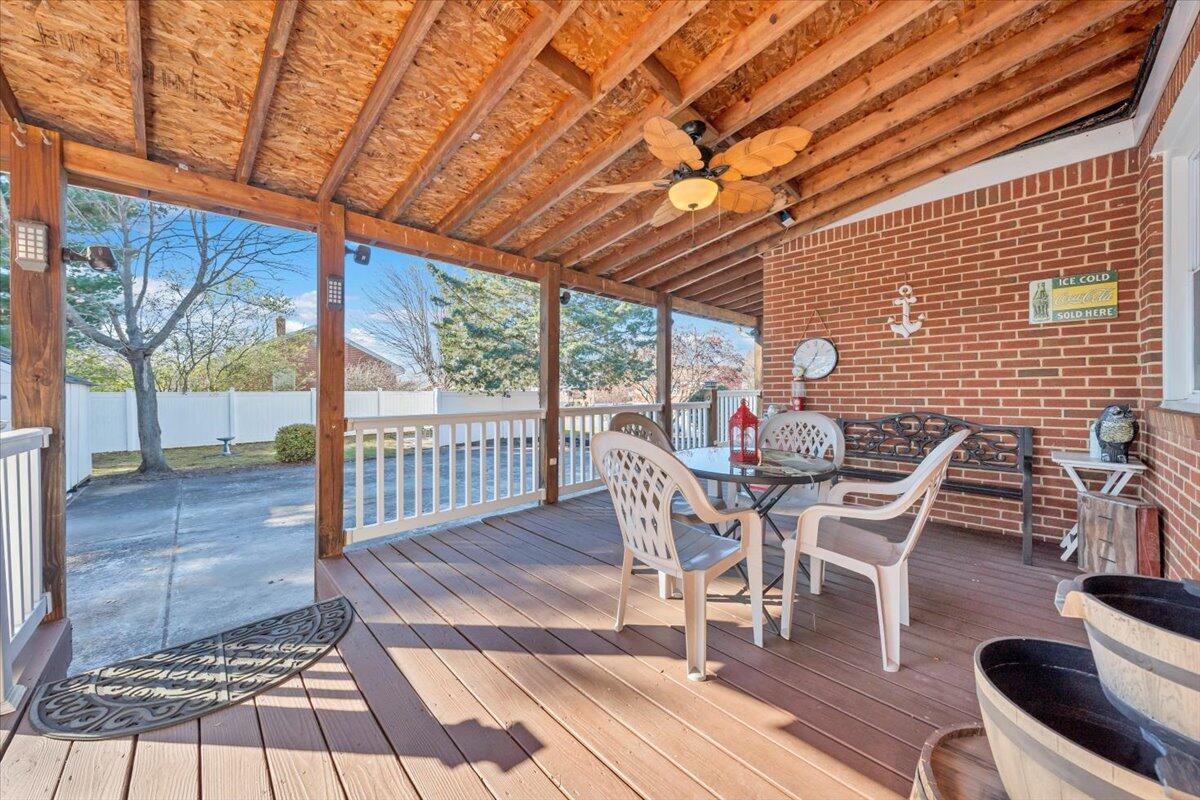 4820 Rutgers Street Northwest Roanoke, VA 24012 - Photo 28 of 41 a view of a patio with wooden floor