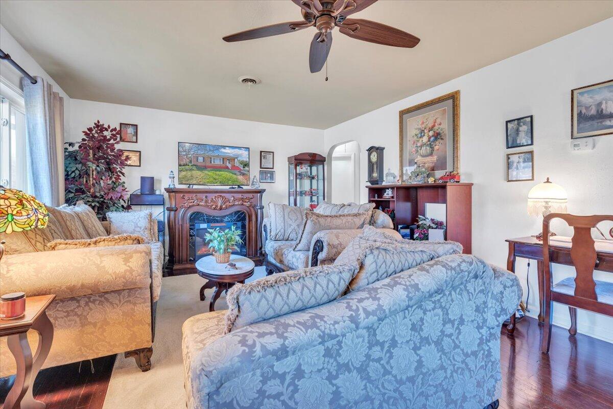4820 Rutgers Street Northwest Roanoke, VA 24012 - Photo 4 of 41 a living room with furniture and a fireplace