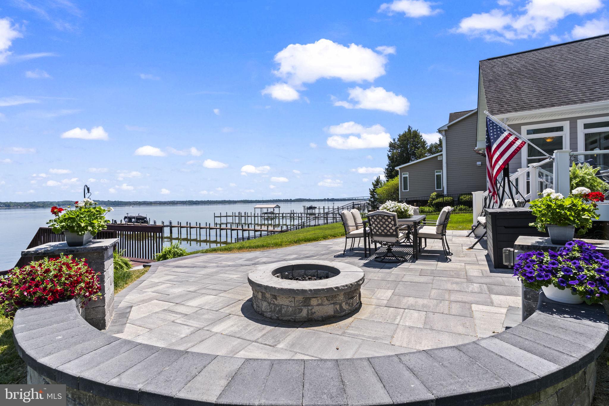 24814 Half Pone Point Road Hollywood, MD 20636 - Photo 49 of 80 Patio with Firepit