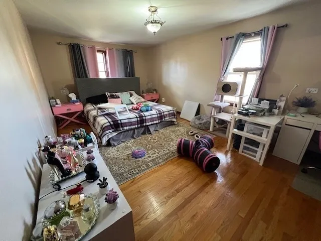 a living room with furniture or couch and a window