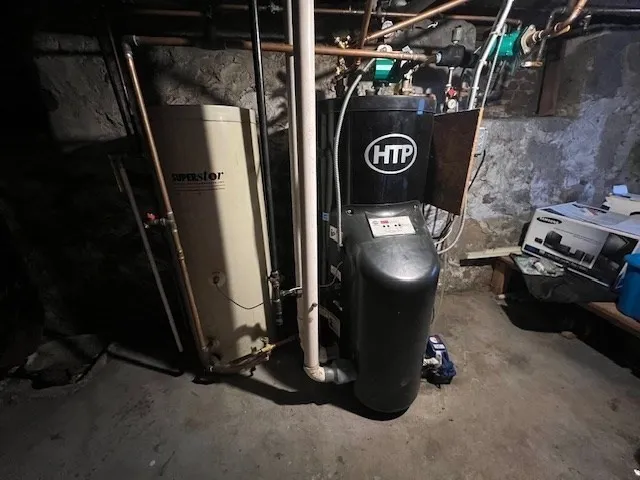 a view of water heater room