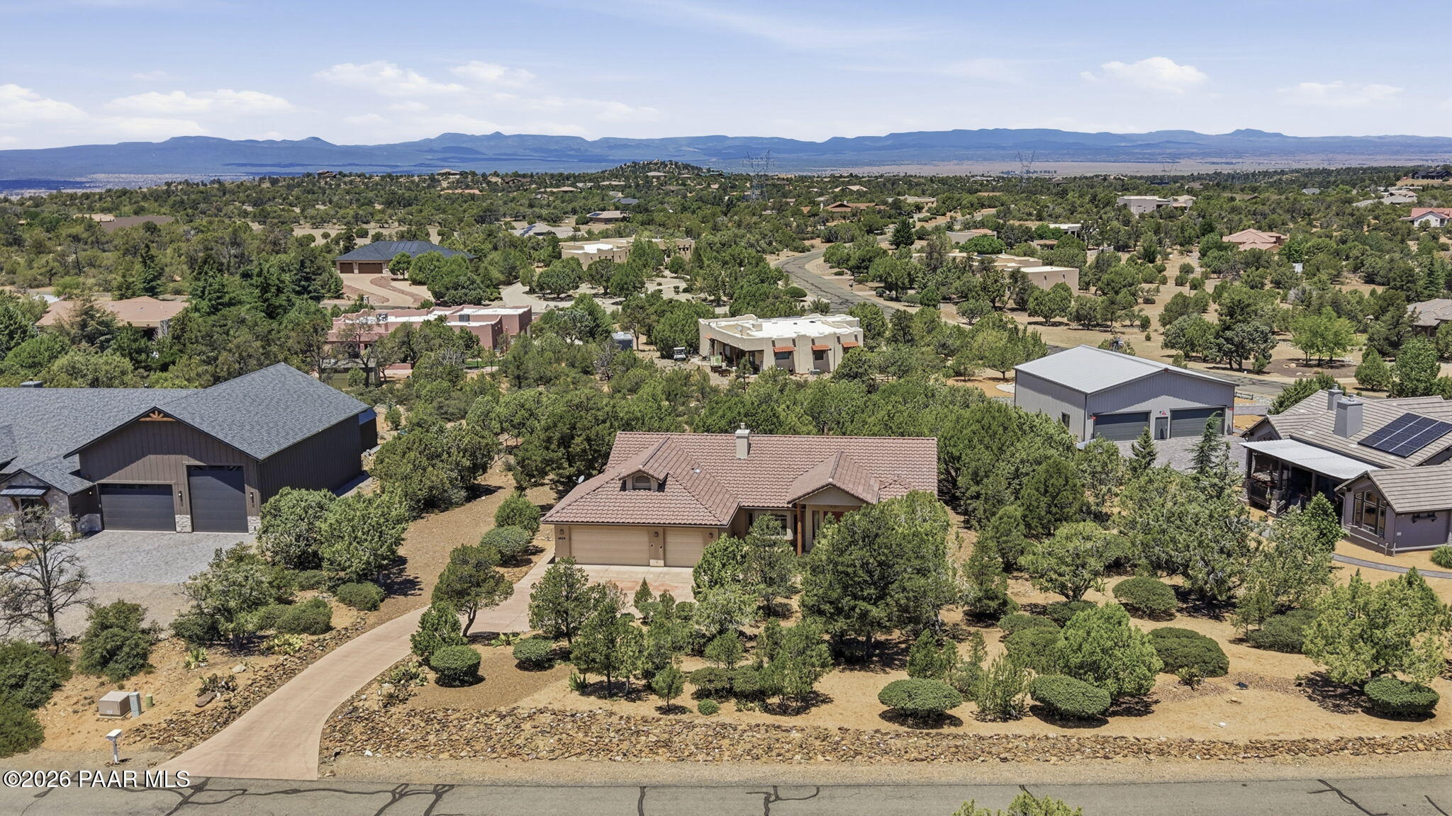 5625 Deer Spring Place Prescott, AZ 86305 - Photo 43 of 58 44-Aerial Front 2