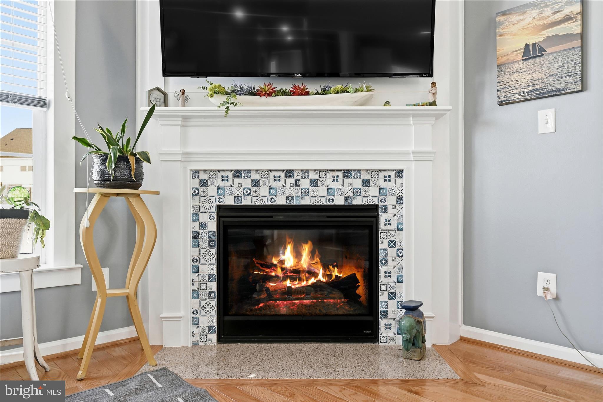 105 Garret Court Stephenson, VA 22656 - Photo 19 of 97 a living room with a fireplace and a potted plant