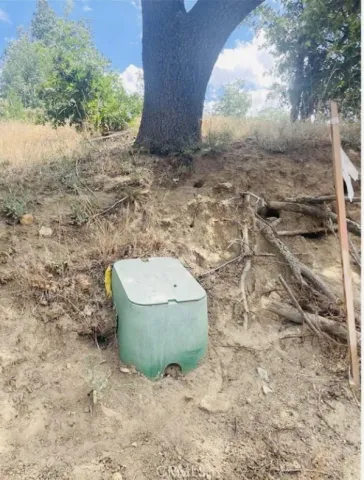 a view of a backyard of the house