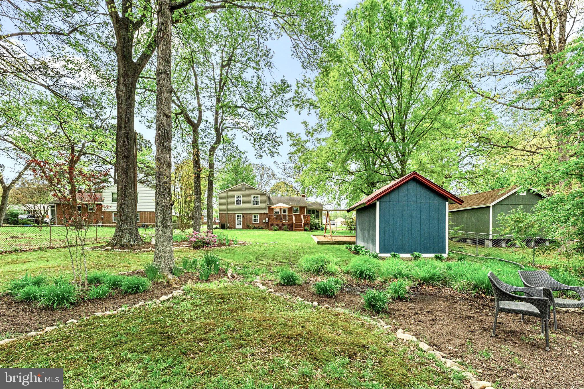 2206 Manlyn Road Henrico, VA 23229 - Photo 39 of 39 Rear View of Back yard/Home / Storage Shed