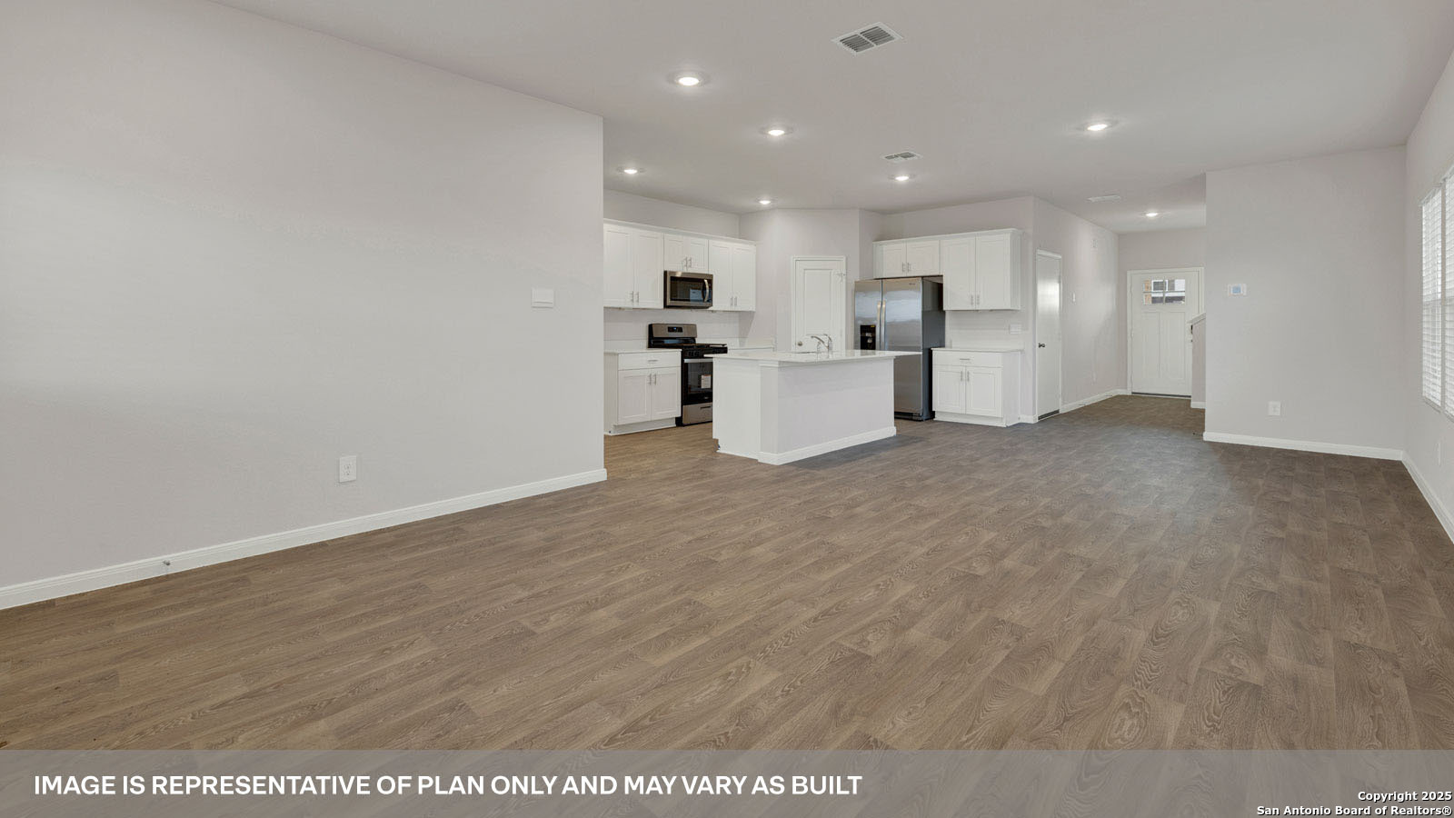 141 Raymondville Path San Marcos, TX 78666 - Photo 15 of 46 a view of an empty room with kitchen