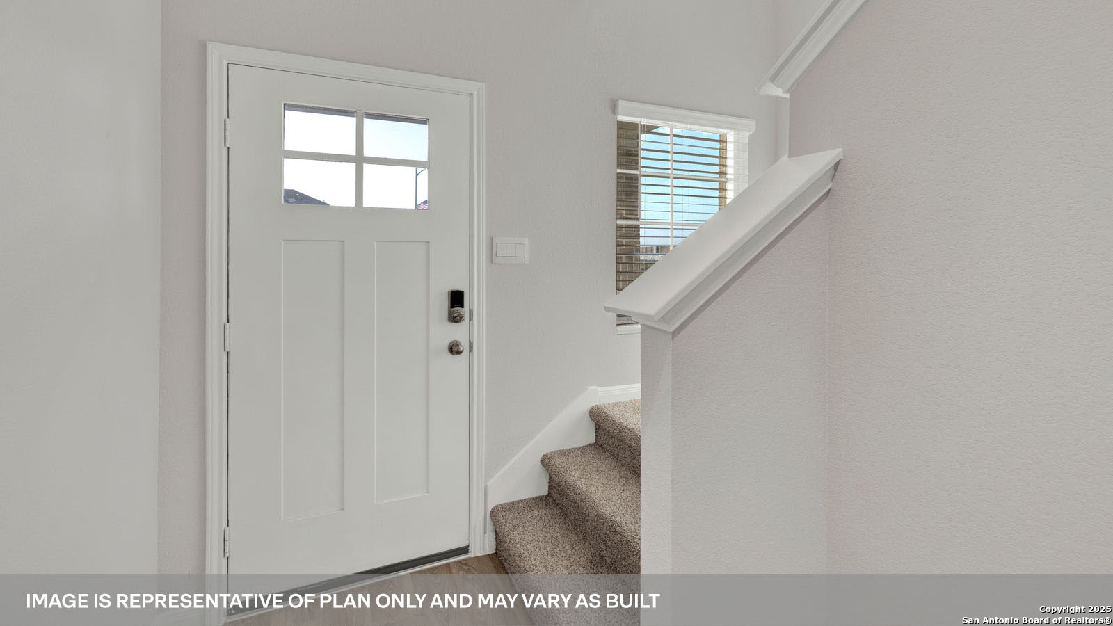 141 Raymondville Path San Marcos, TX 78666 - Photo 3 of 46 a view of entryway and hall with wooden floor