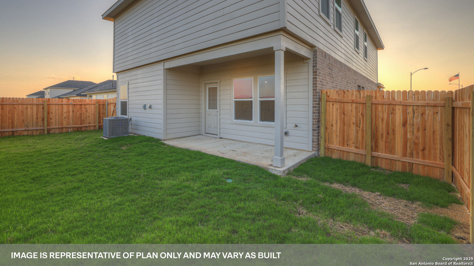 141 Raymondville Path San Marcos, TX 78666 - Photo 38 of 46 a view of a backyard with wooden fence
