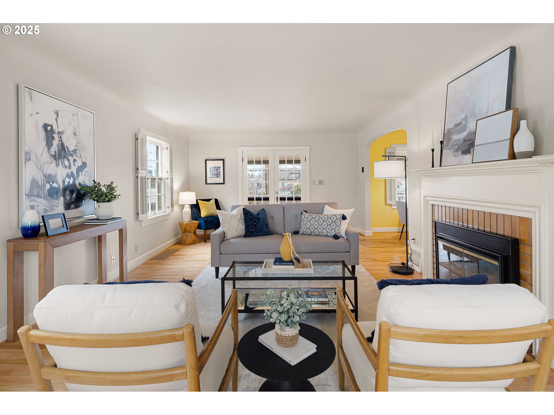 1944 Alder Street Eugene, OR 97405 - Photo 9 of 46 a living room with furniture a rug and a fireplace