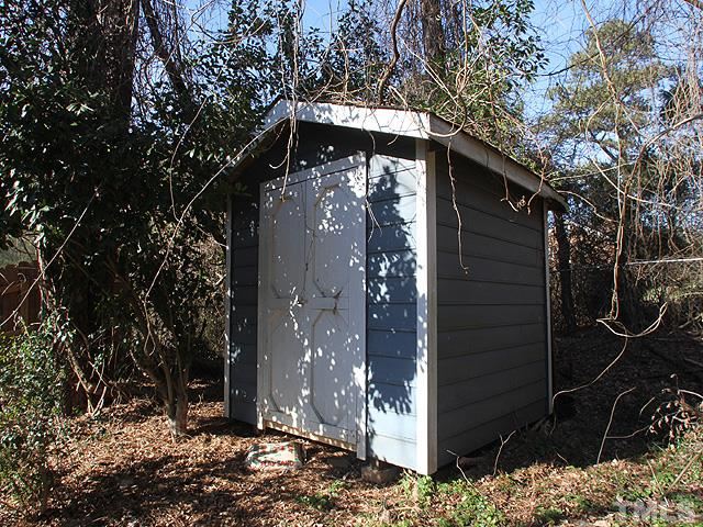 5425 Old Towne Road Raleigh, NC 27612 - Photo 10 of 13 EXTERIOR STORAGE SPACE IN THE BACKYARD