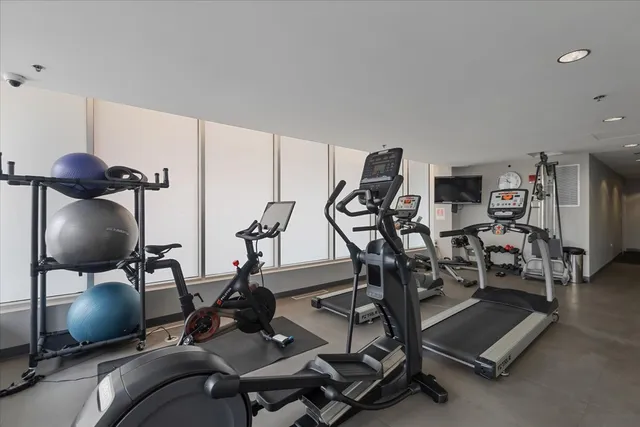 a view of city with tall buildings