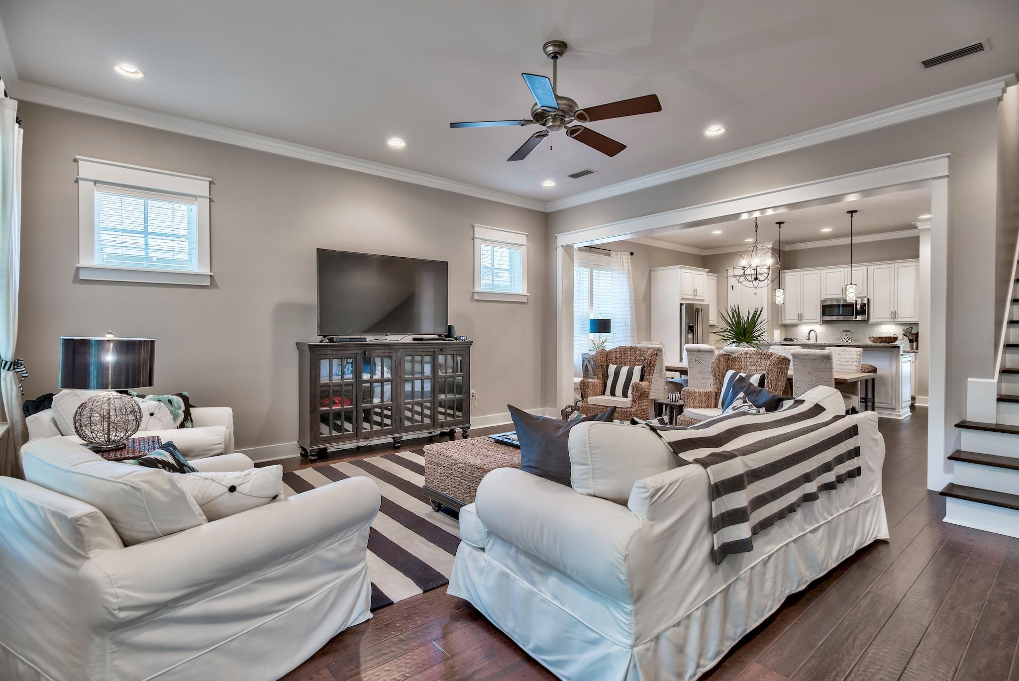 254 Jack Knife Drive Inlet Beach, FL 32461 - Photo 4 of 28 a living room with furniture and a flat screen tv