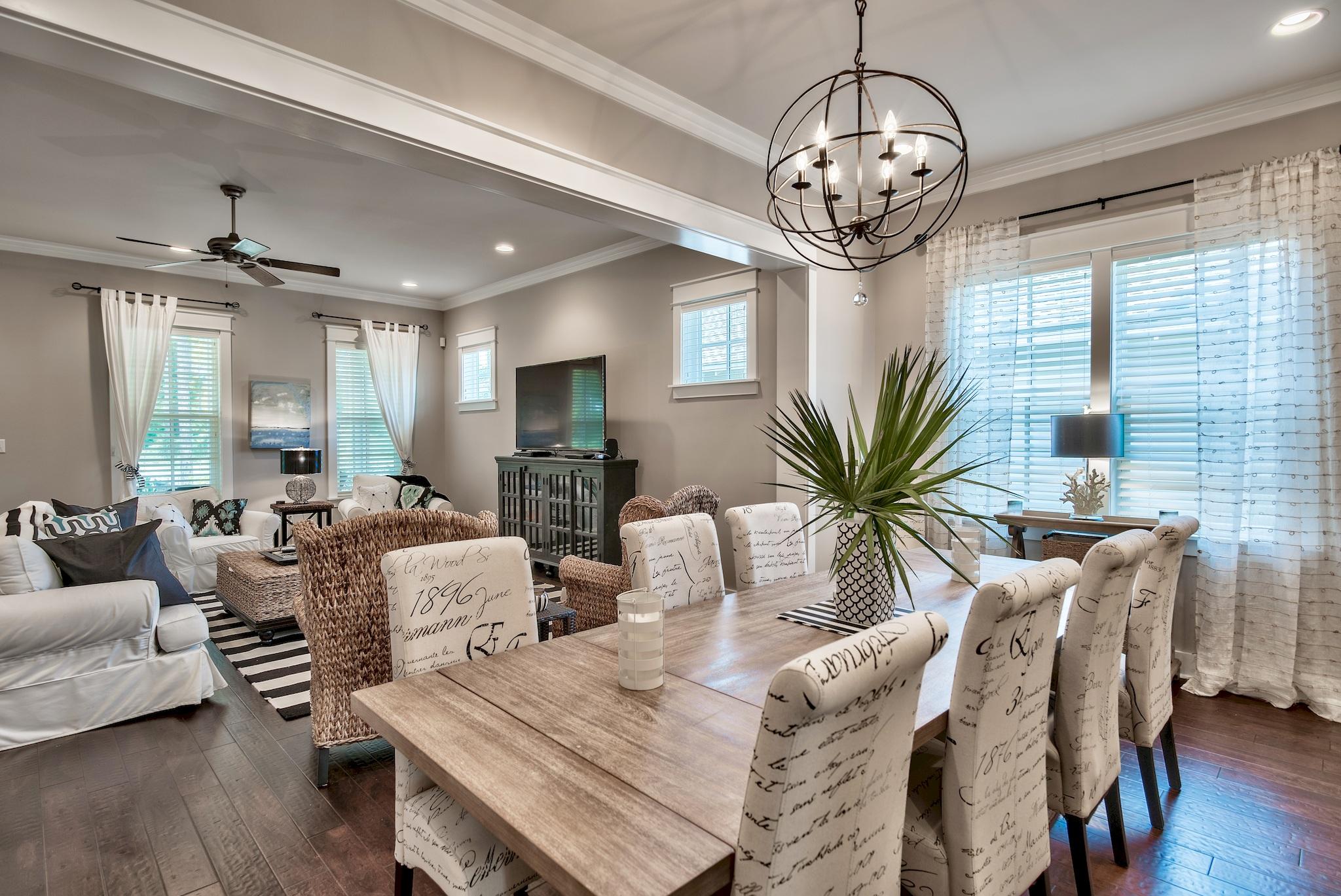 254 Jack Knife Drive Inlet Beach, FL 32461 - Photo 6 of 28 a view of a dining room with furniture window and wooden floor