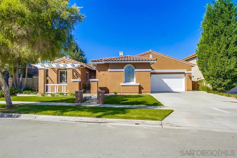 front view of house with a yard