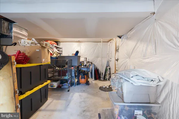 a view of storage and utility room