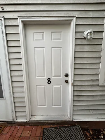 a view of front door