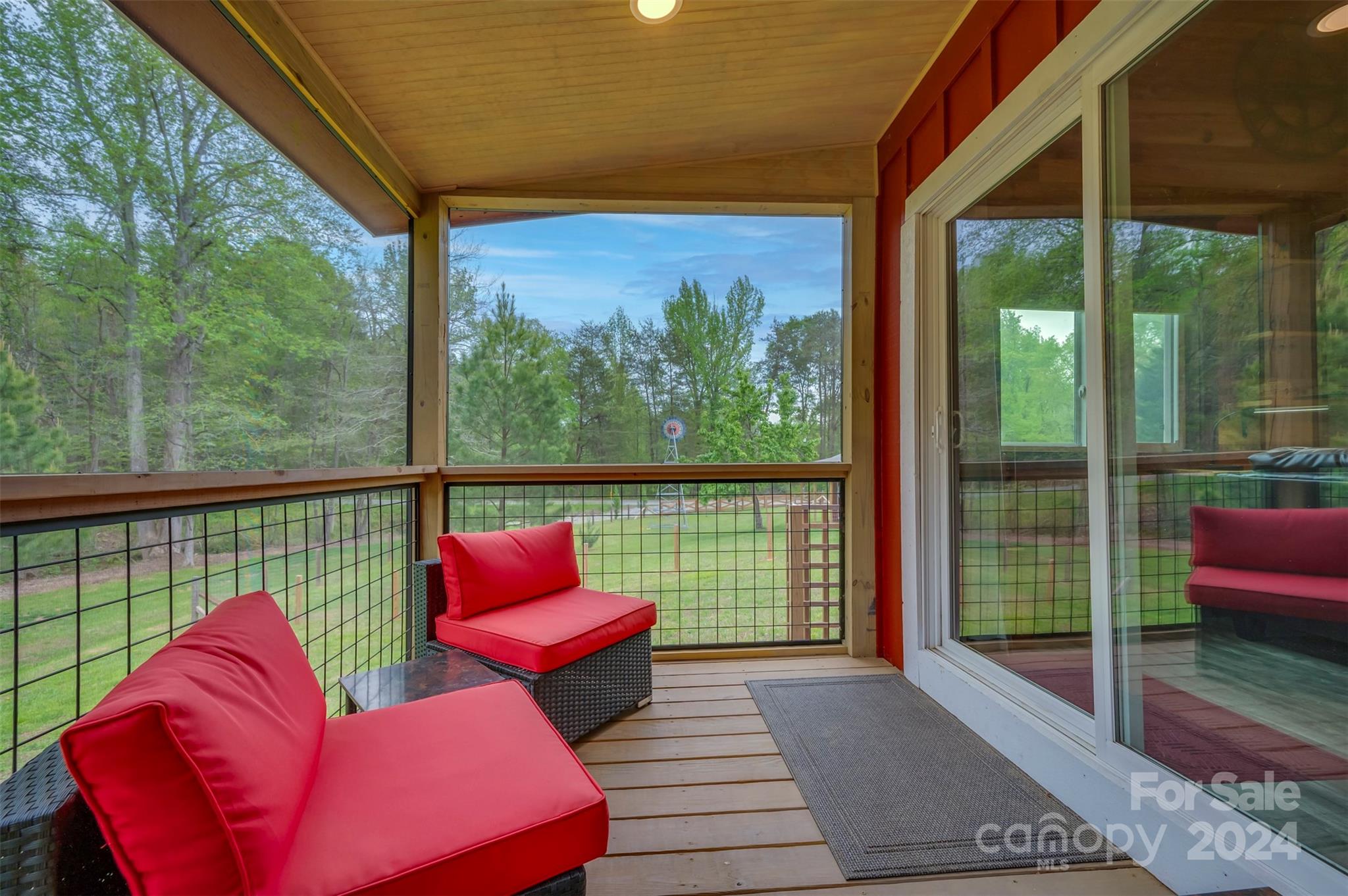 104 Red Barn Road Landrum, SC 29356 - Photo 18 of 36 a outdoor view from deck with seating space