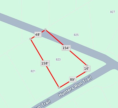 825 Hunters Run Trail Westminster, SC 29693 - Photo 23 of 23 Visualize property boundaries and dimensions with this clear and informative plat map.