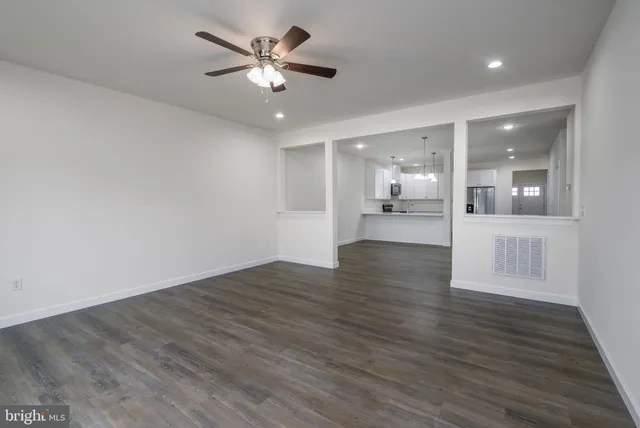 a view of a lake with a yard