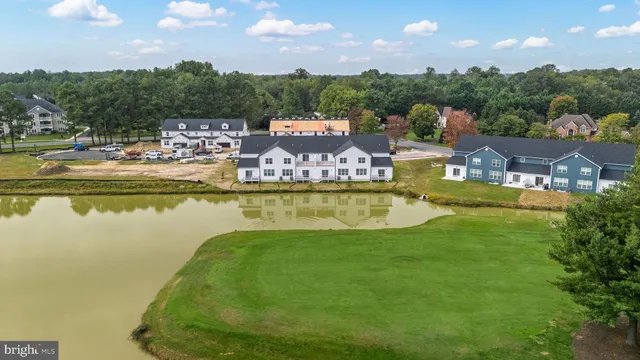 a view of a swimming pool with a garden
