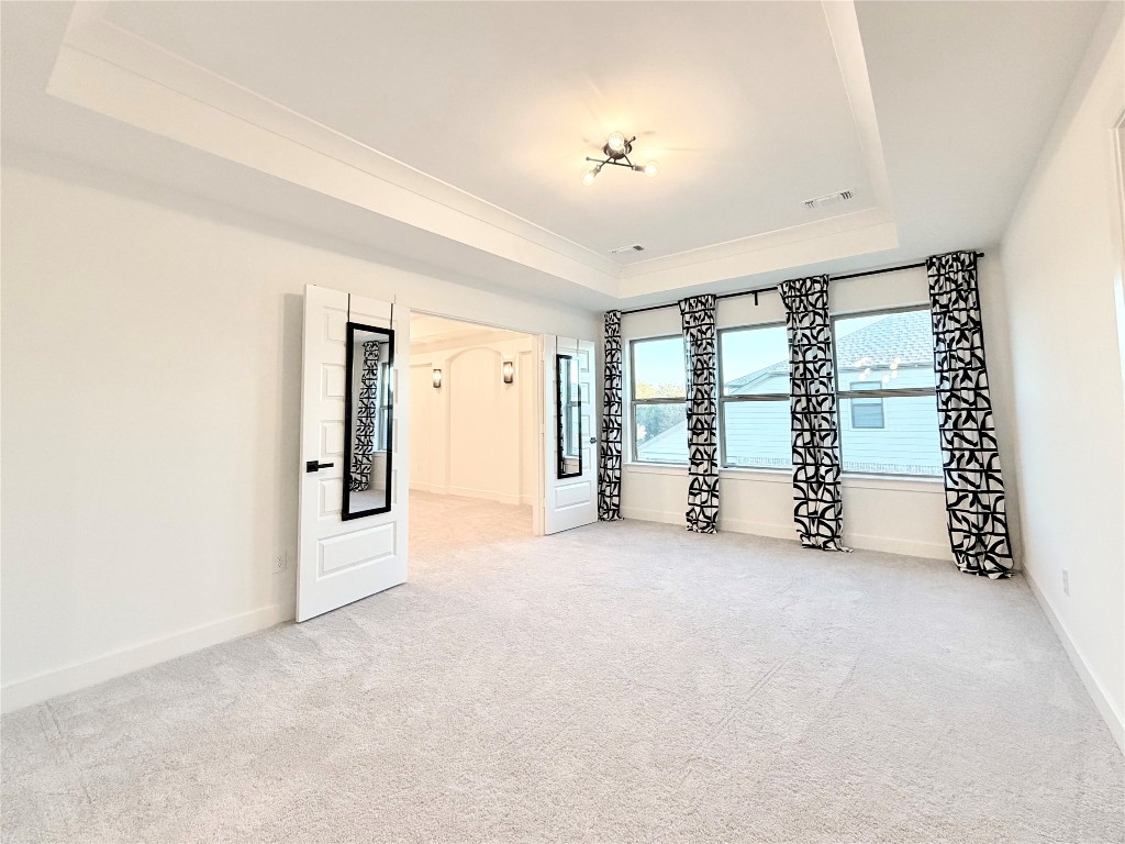 2012 Bayridge Road Georgetown, TX 78628 - Photo 24 of 32 Spare room with a raised ceiling and light carpet