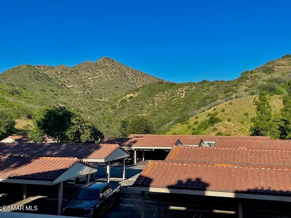 a view of a large mountain