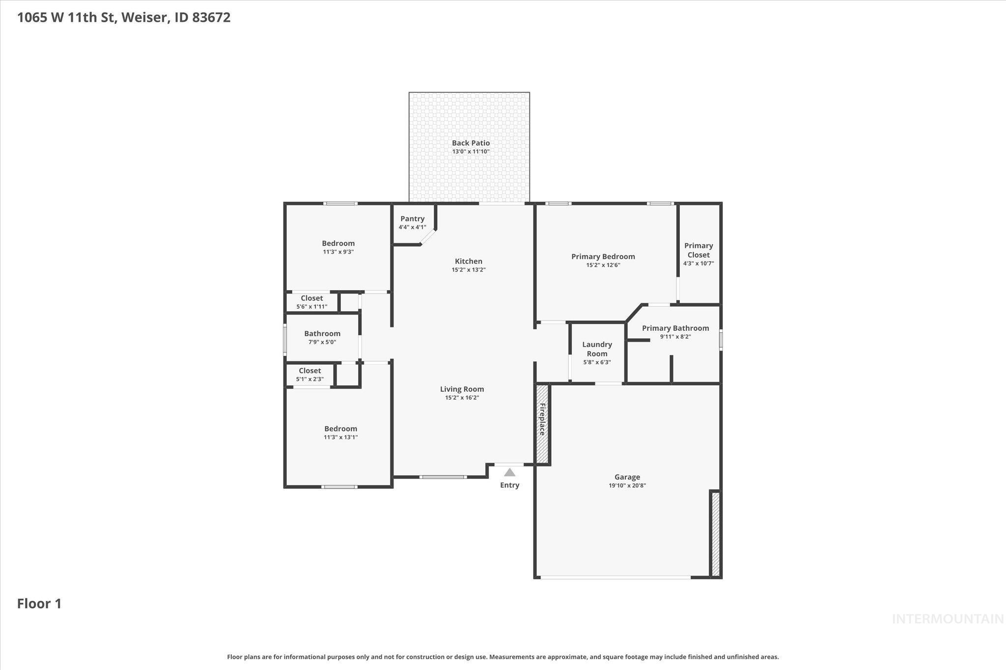 1065 West 11th Street Weiser, ID 83672 - Photo 48 of 48 View of property floor plan
