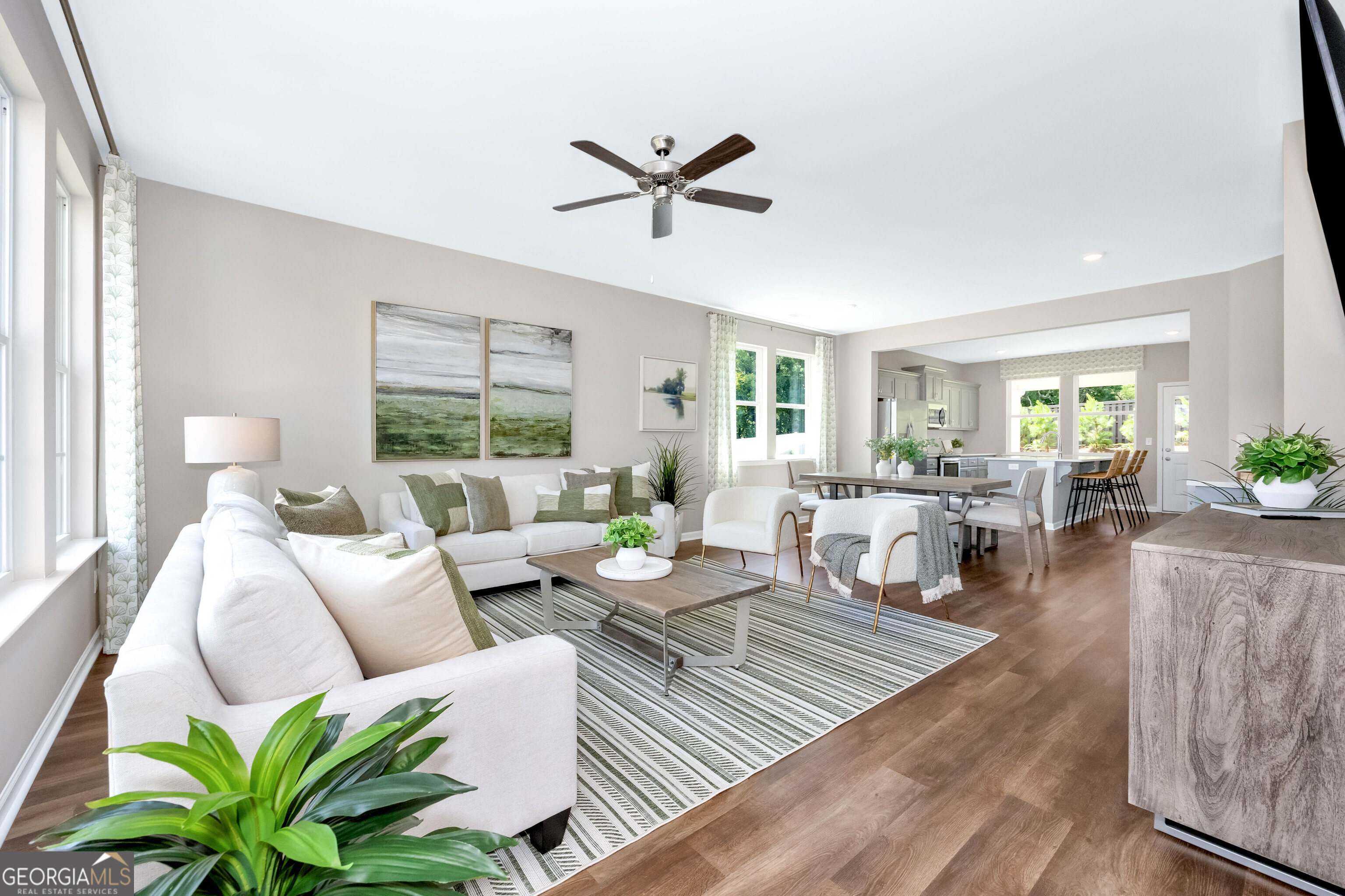 200 Ivy Glen Drive Perry, GA 31069 - Photo 2 of 13 a living room with furniture kitchen view and a large window