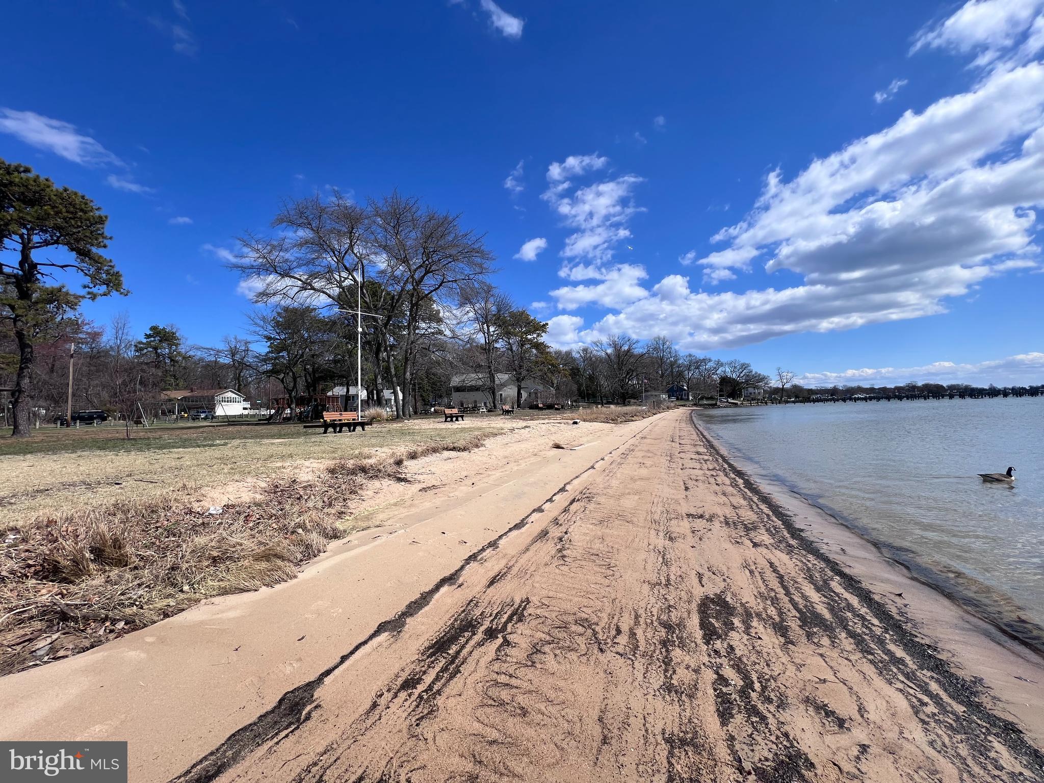 155 Sillery Bay Road Pasadena, MD 21122 - Photo 33 of 34 a view of a yard next to a lake