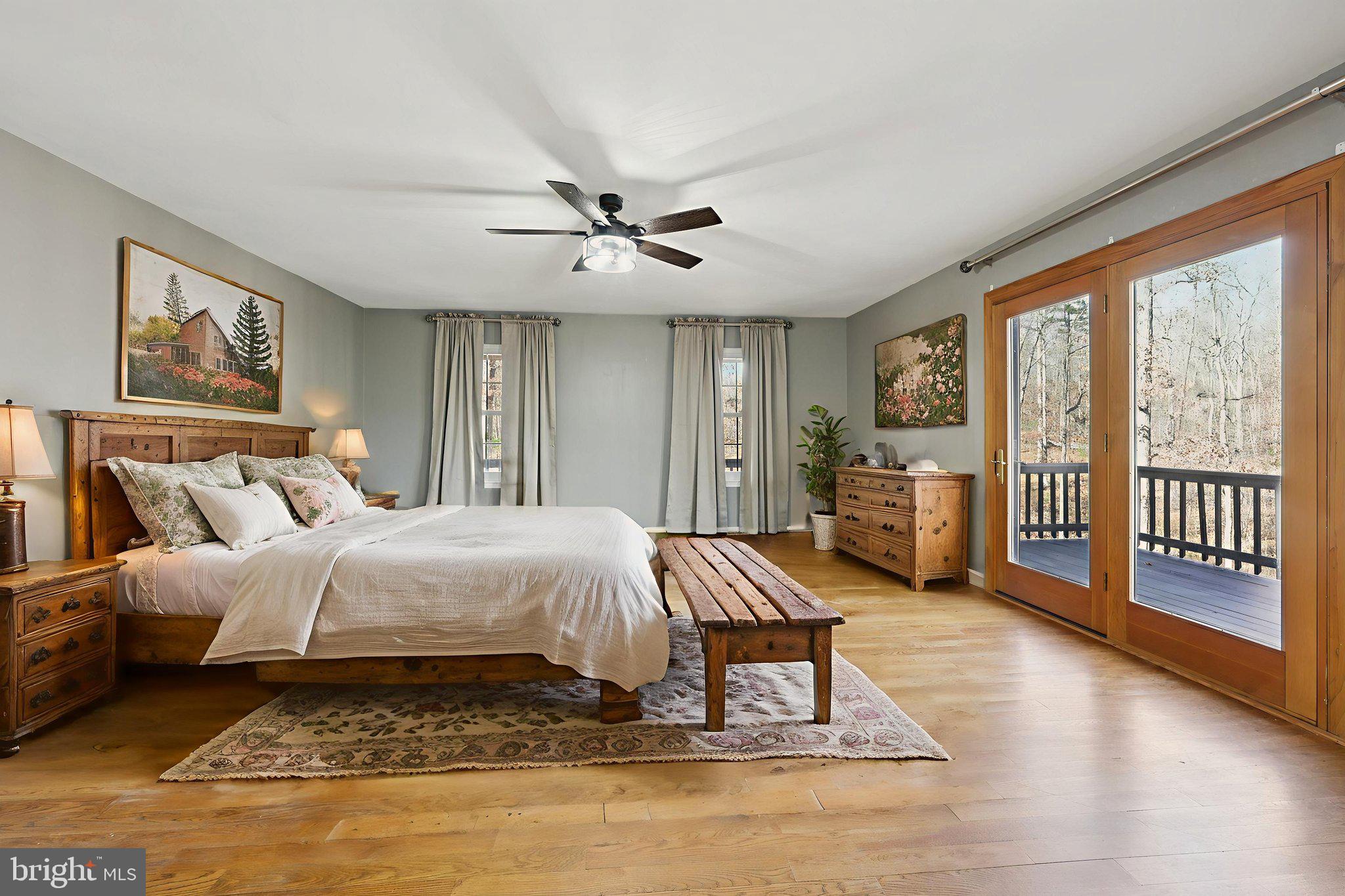 13445 Blackwells Mill Road Goldvein, VA 22720 - Photo 27 of 95 Main level primary with egress to deck